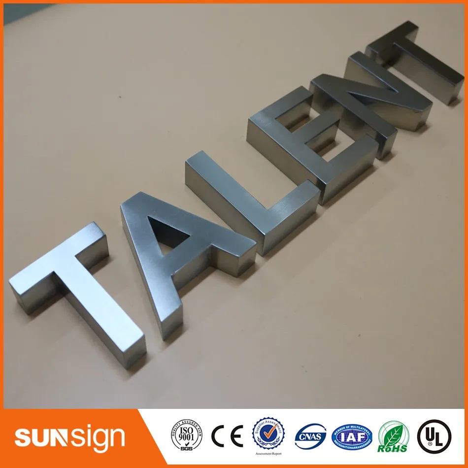Суперкачественный магазин буквы из нержавеющей стали 3d|3d stainless steel letters|shop sign3d sign
