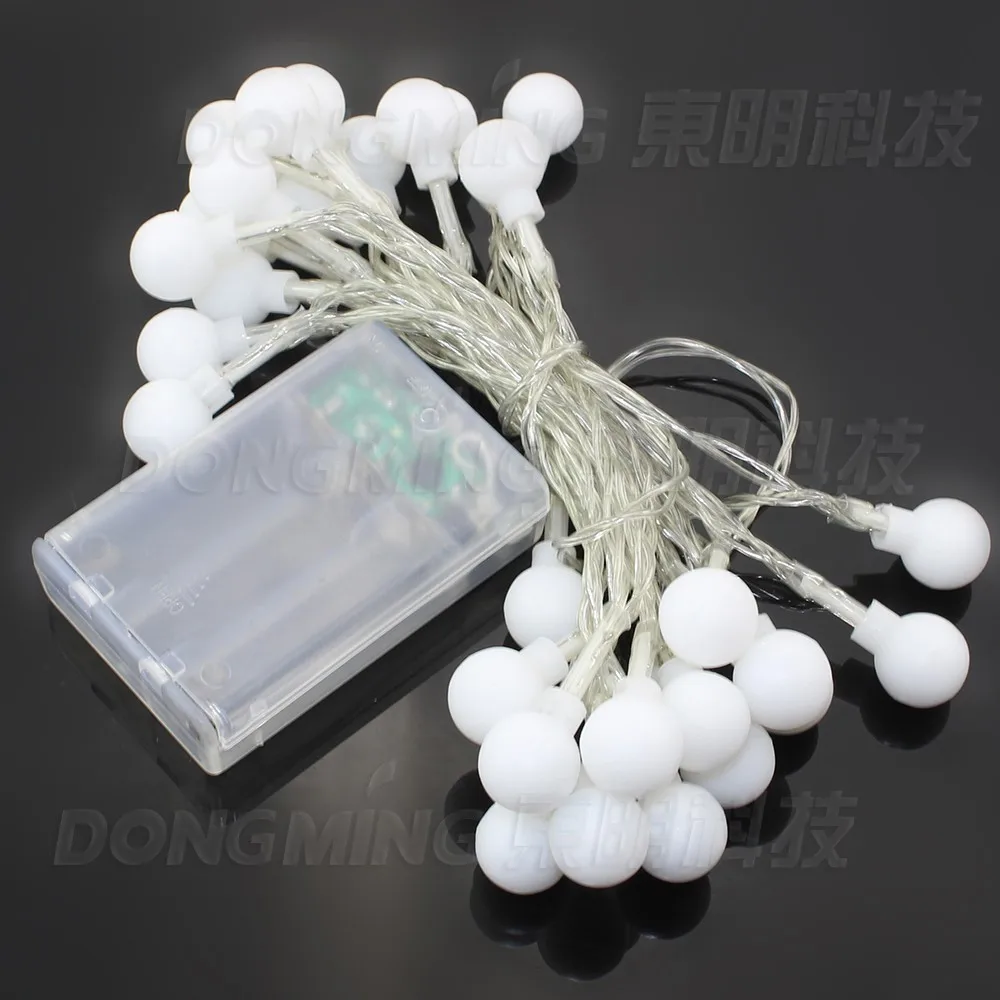 

3M 30LED 10pcs fairy Cherry battery led ball string light Christmas New year Holiday Party Wedding Lamp lighting decoration