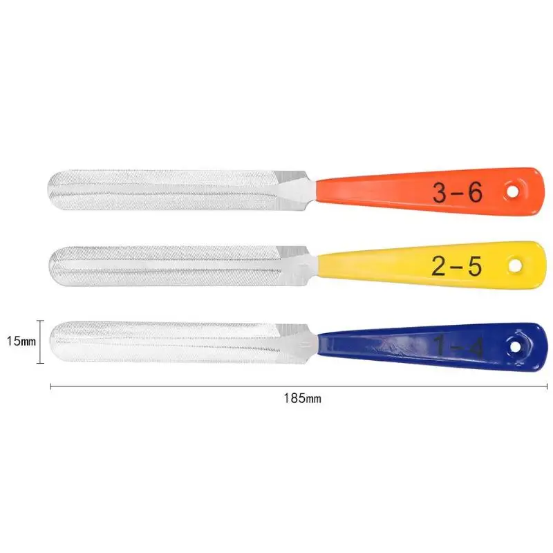 3 шт./компл. напильники для гитарных гаек шлифовальный слот Лада набор