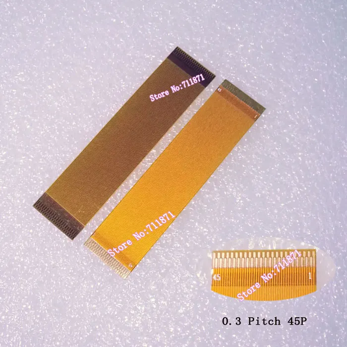 Гибкий кабель 6 см Type A 0 3 шаг MiPi 45P FPC с позолоченным расстоянием 60 мм 45 контактный