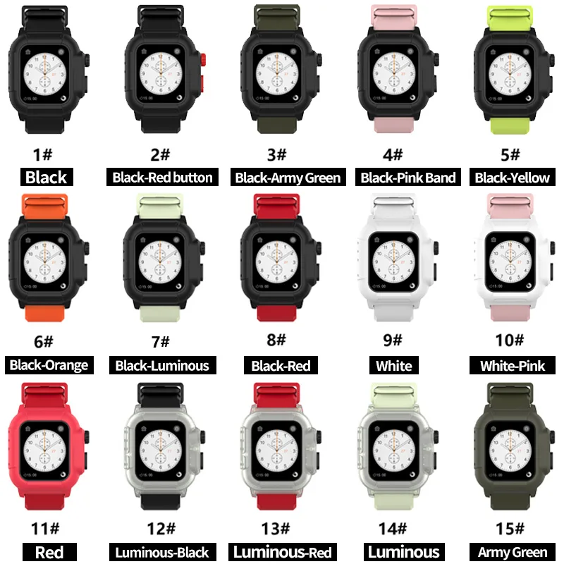 Новый Водонепроницаемый ремешок для наручных часов Apple Watch версии 44/40 мм/42 мм