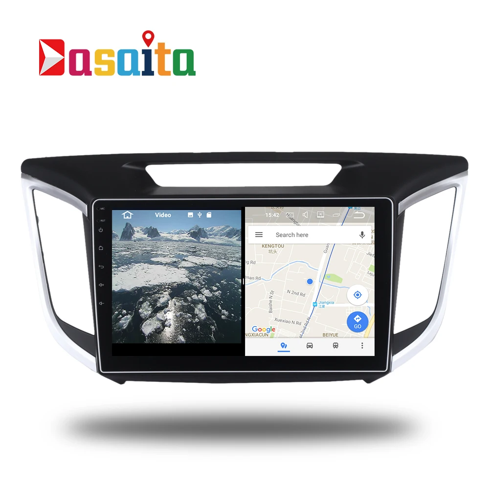 Автомобиль 2 din радио android 7 1 gps Navi для hyundai creta IX25 Авторадио навигации головное