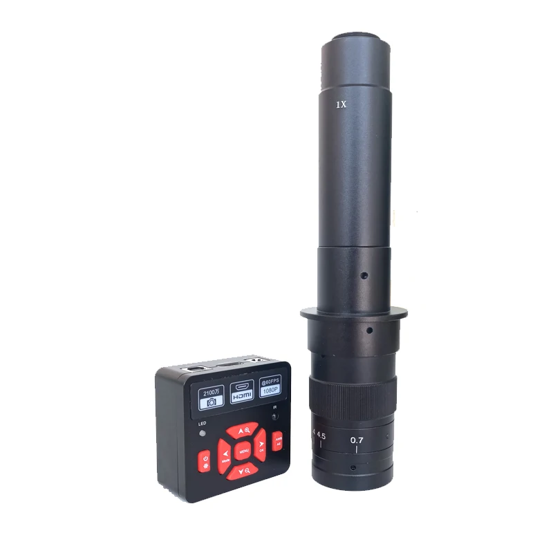 Дистанционное управление 21MP 1080P HDMI USB цифровой микроскоп камера 10X 180X 300X C-Mount