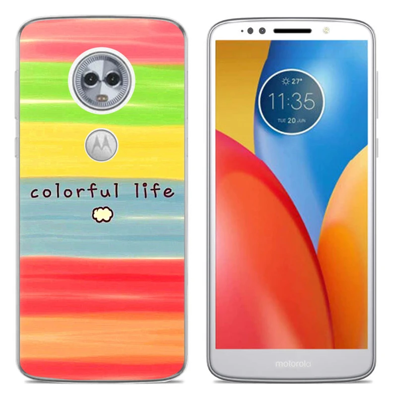 Чехол для телефона Moto E5/ E5 Play/ MOTO Plus/ G6 Play модный дизайн окрашенный ТПУ мягкий чехол