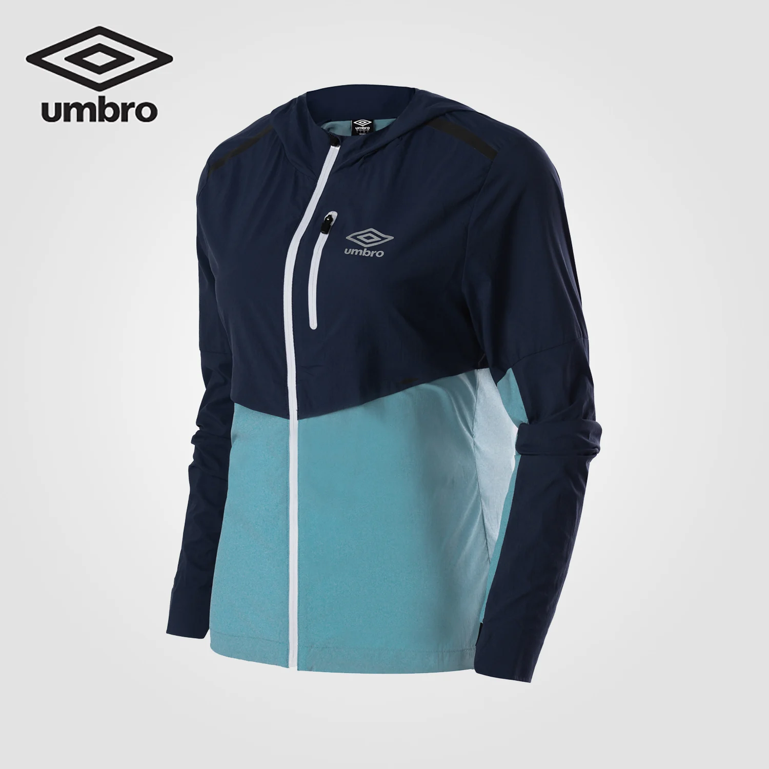 Umbro осень г. Для женщин Training серии спортивных Windcoat одноцветное Пальто для будущих мам куртка на молнии с длинными рукавами куртка с капюшоном пальто ucd63902