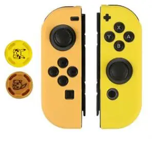 BR YE Силиконовый чехол и ручки для nyd Switch JOY-CON защитные аксессуары - Цвет: BR YE