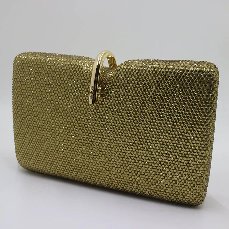 Gold Nophia, женские вечерние клатчи с металлическими кристаллами, вечерние сумки, свадебная сумка, свадебная сумка на плечо, сумочка на запястье, клатч, кошелек - Цвет: Gold