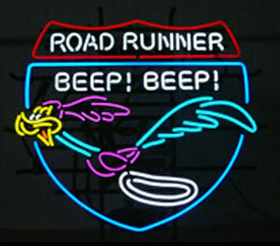 

Custom Road Runner Store Party Homeroom Decor Glass Neon Light Sign Beer Bar