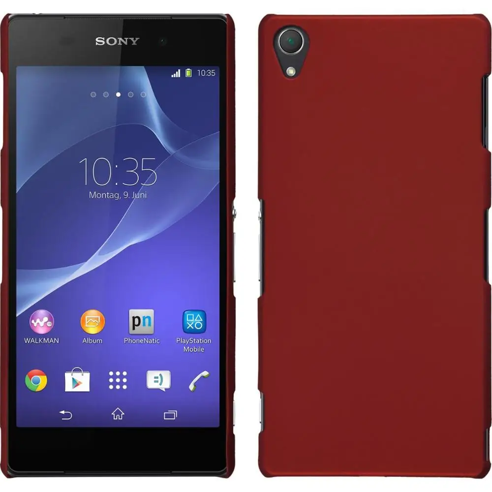 red Dreamysow гладкий матовый жесткий чехол для sony Xperia Z(Сони Иксперия З) Z1 Z2 Z3 Z5 компактный M2 M4 M5 E5 XP XA X Производительность C5 C4 E3 L1 XZ1 - Цвет: red