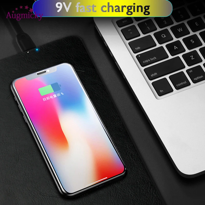 2019 USB2.0 5 В/9 В QI стандартное беспроводное зарядное устройство для быстрой зарядки