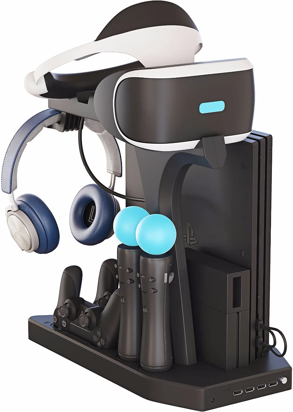 PSVR PS4 Pro тонкий зарядный дисплей стенд витрина для PS4 VR Playstation 4 вертикальная подставка, вентилятор, кулер, контроллер зарядное устройство концентратор