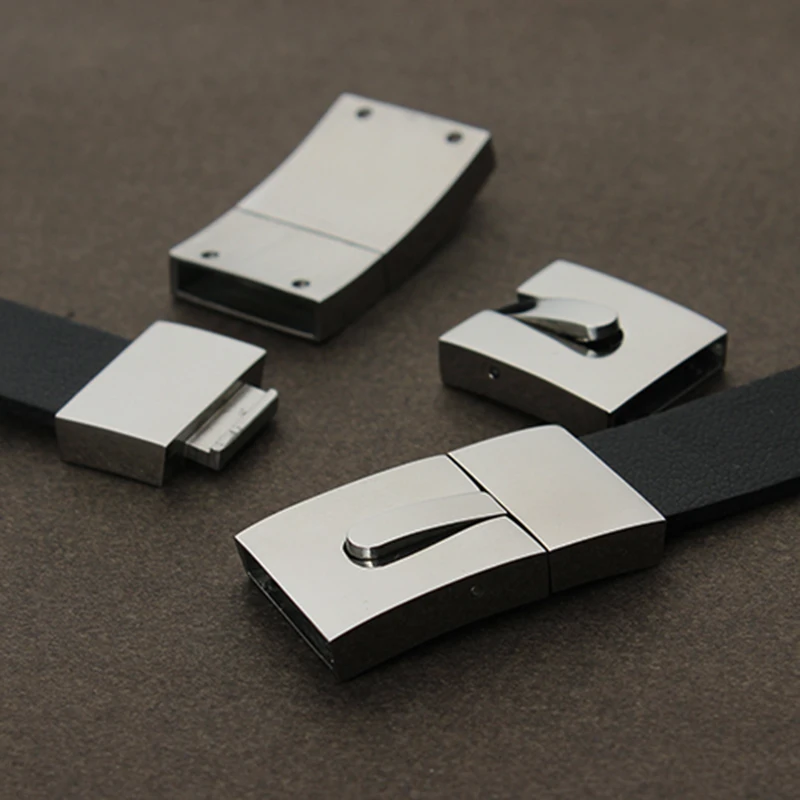 Прочные плоские магнитные застежки из нержавеющей стали серебристые концевые
