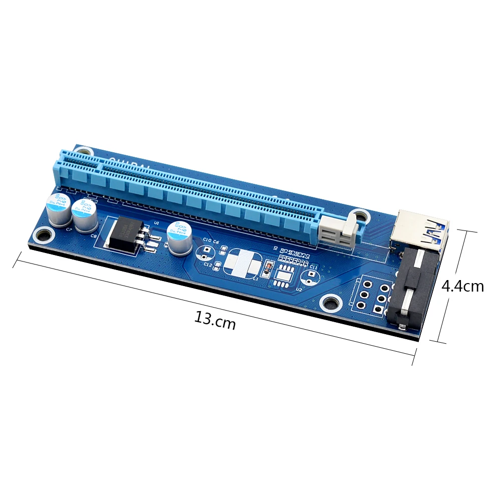 Чипальный регулятор трубки 60 см PCI E Riser Card PCIe 1x к 16x удлинитель + кабель USB 3 0/шнур