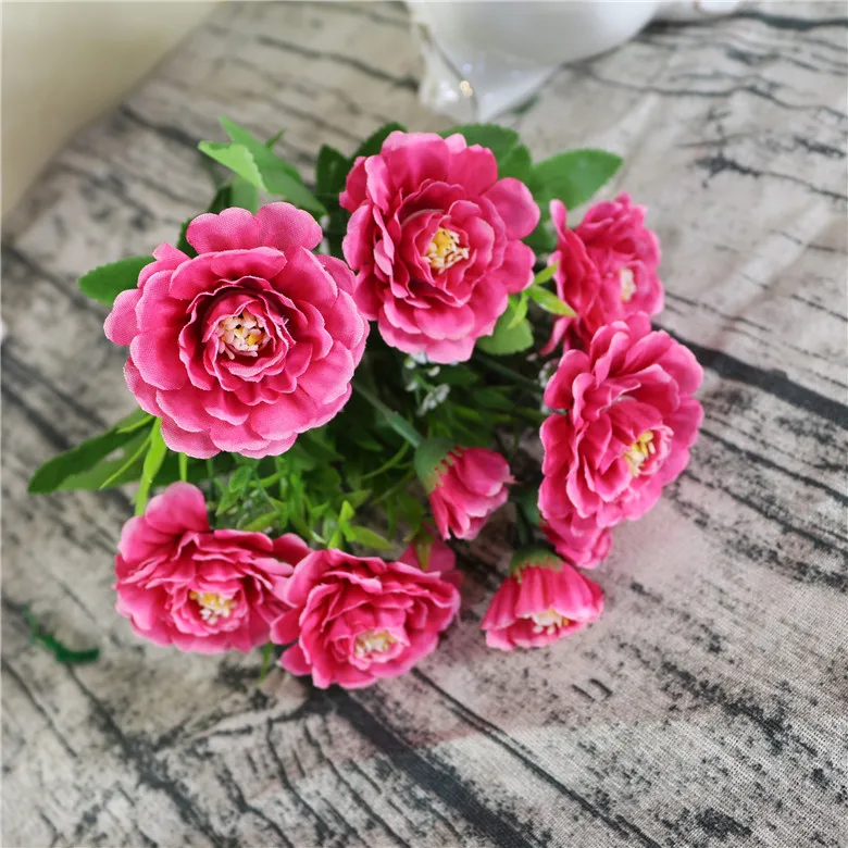 2017 модный красный Искусственные цветы Fleurs artificielles для дома Свадебные корпоратив