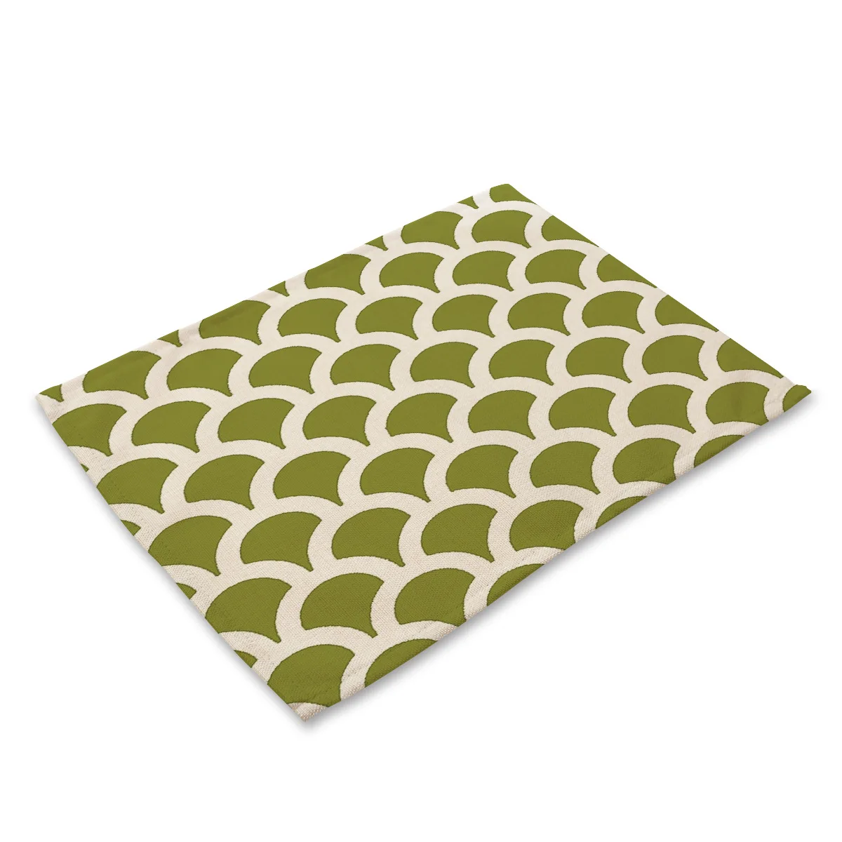 Geometric-3 Modern Abstract Geometric Lines Colorful Placemat Scale-like Line Triangular Table Accessories Pad Home Kitchen Table Mat - Цвет: Geometric-3