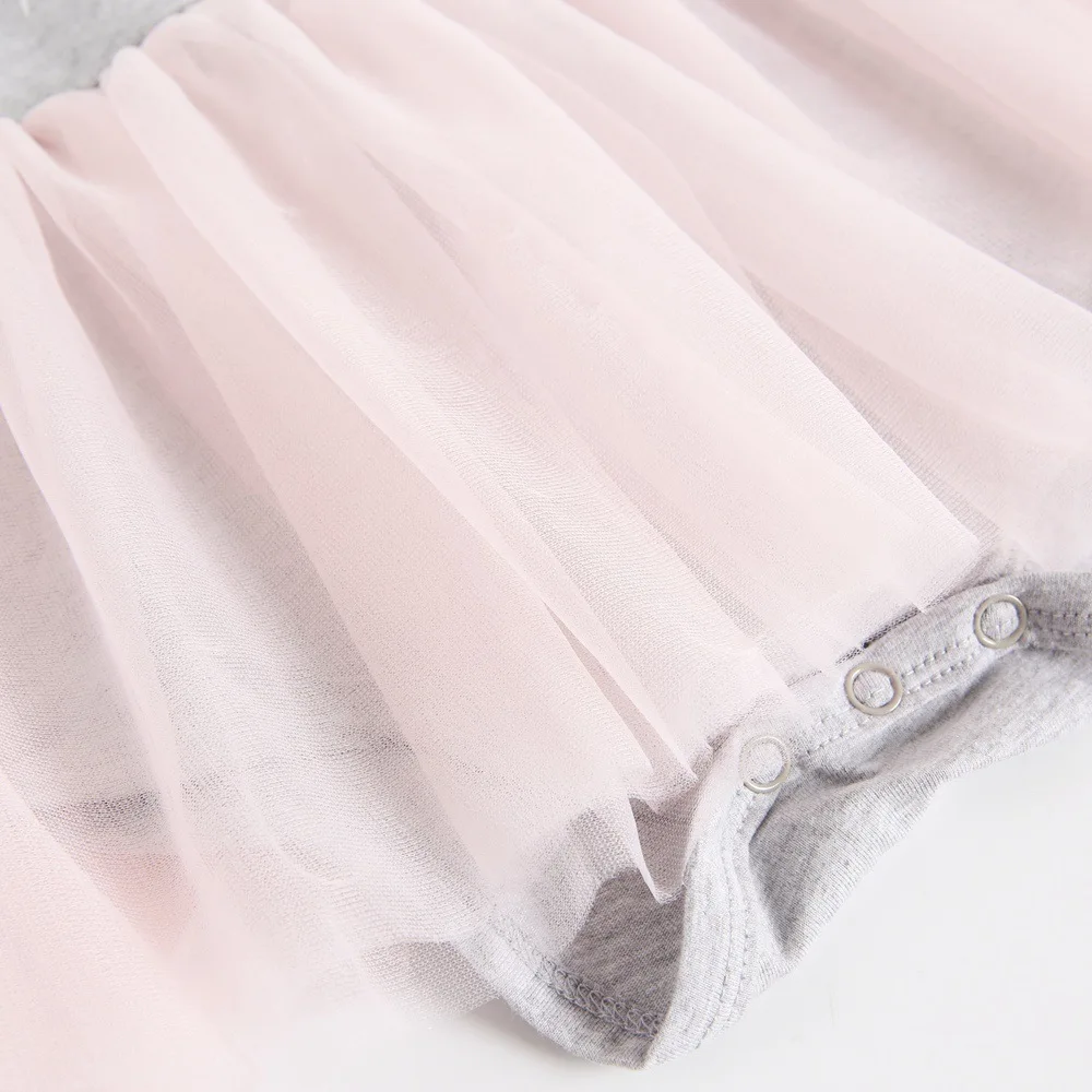 mini Spring Summer baby girl Princess dresses Cartoon Printed Pure Cotton Letter Casual Sleeveless Lace clothes pink Coveralls | Мать и