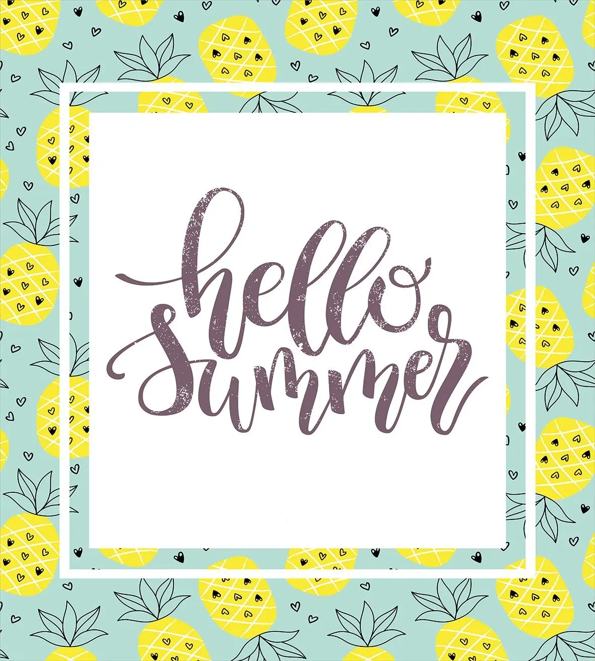 Hello Летний набор пододеяльников для пуховых одеял Ручная надпись фраза принт в