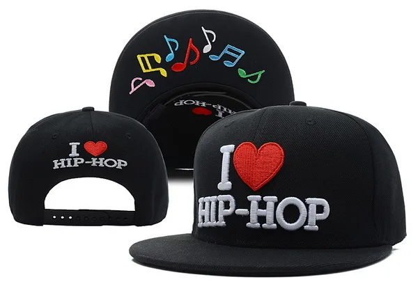 Hot style! New 2015 Korean style Music snapback hat I Love Hip Hop R&B snapbacks street unisex adjustable cap|hip-hop hoodie|cap adjustablecap |