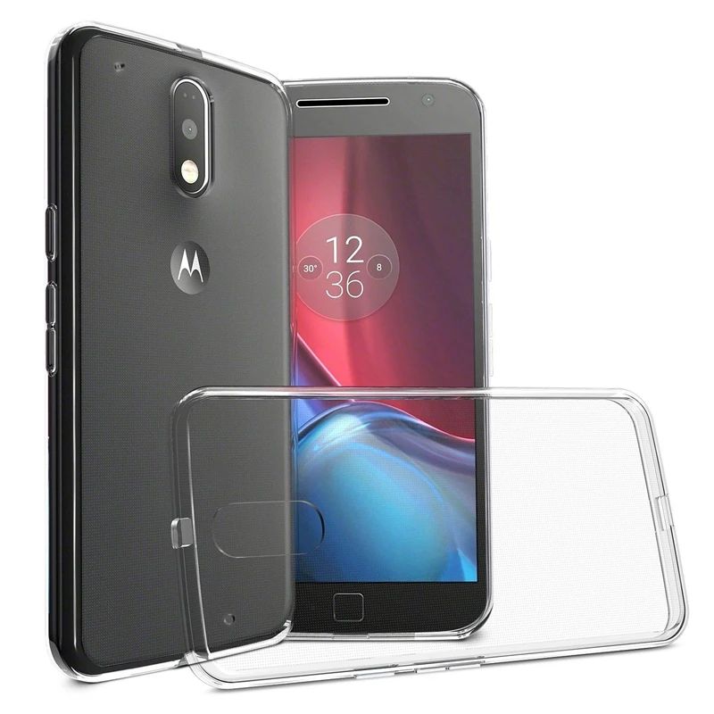 Прозрачный мягкий чехол для телефона Motorola Moto G4 / Plus Тонкий силиконовый из ТПУ с
