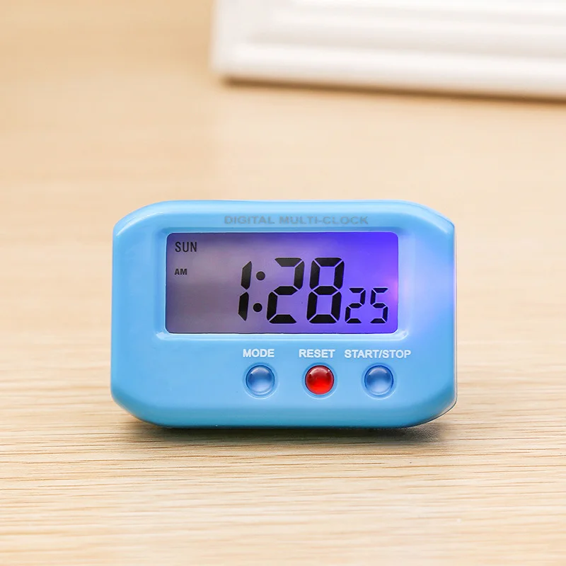 

NEW Mini Portable With Snooze Backlight Studen Desk Decors Digital Electronic Travel LCD Clock Pocket Sized Alarm Clocks
