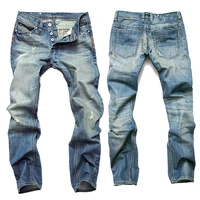 2022 new hot sale casual men jeans straight cotton high quality denim pants retail wholesale pants brand plus size