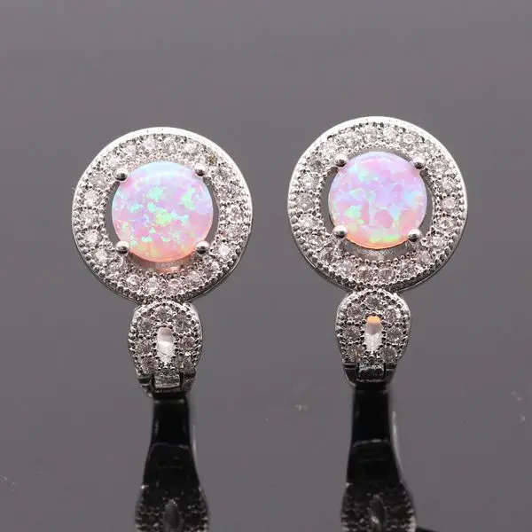 Новейшие красивые серьги с огненным опалом золотого цвета огненный опал ААА