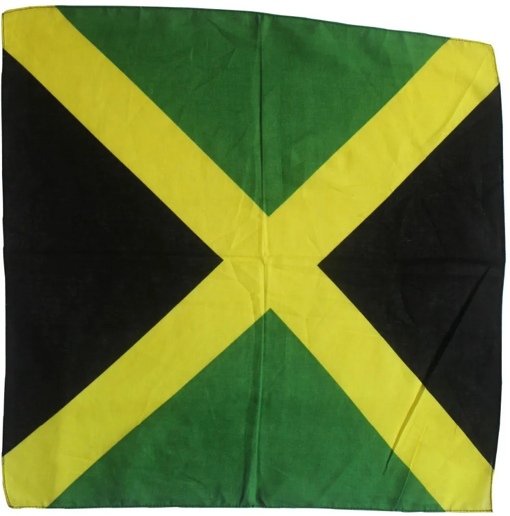 Бандана для мужчин с национальным флагом Ямайки 2021 хлопок 55 х55 см|flag bandana|bandana