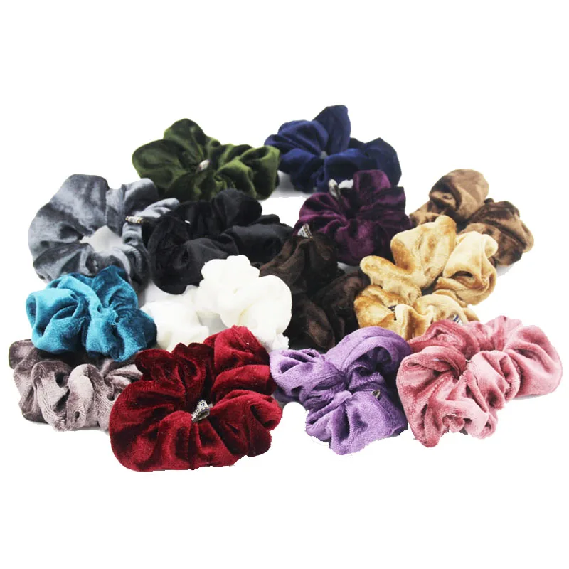 Furling Retail 6PCS Velvet Hair Scrunchies elastic Spring Bands Ties Ponytail Holder Accessories | Украшения и аксессуары
