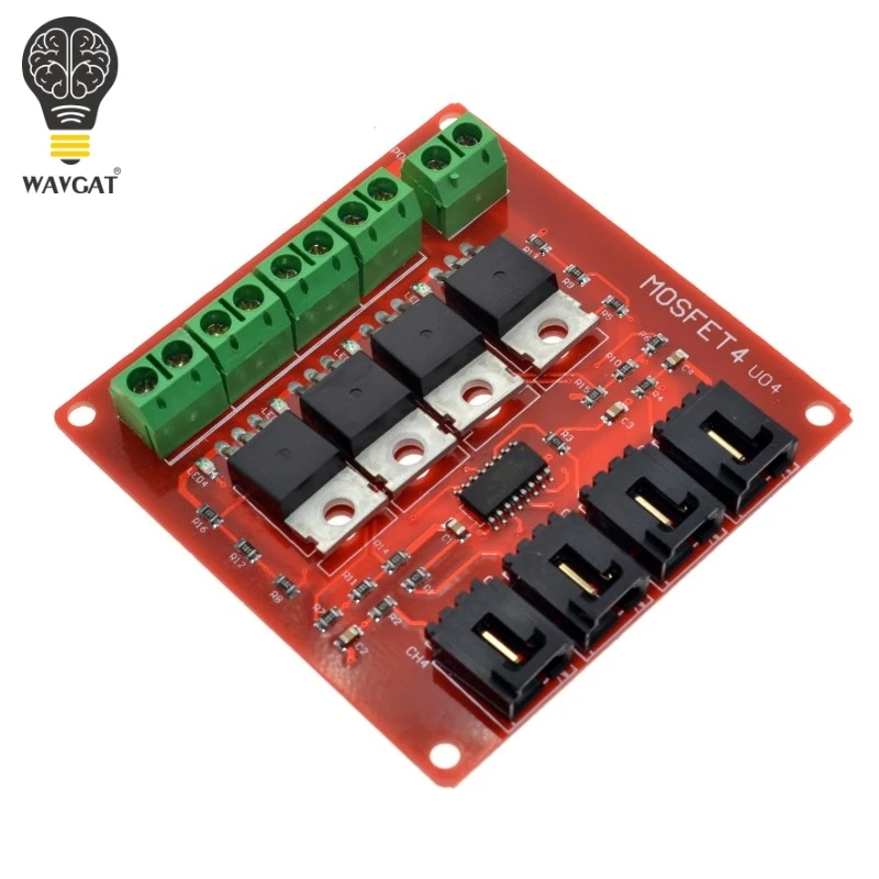 Четырехканальная 4-канальная Кнопка МОП-транзистора WAVGAT IRF540 V4.0 + модуль