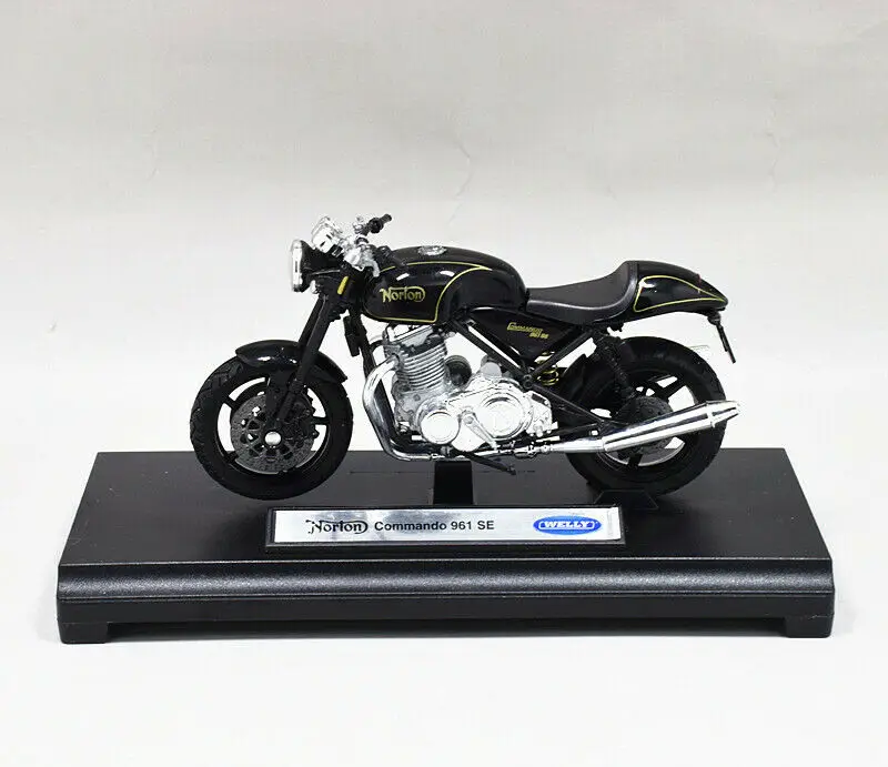 Welly 1:18 Norton Commando 961 SE спортивный мотоцикл модель велосипеда игрушка Новый в коробке