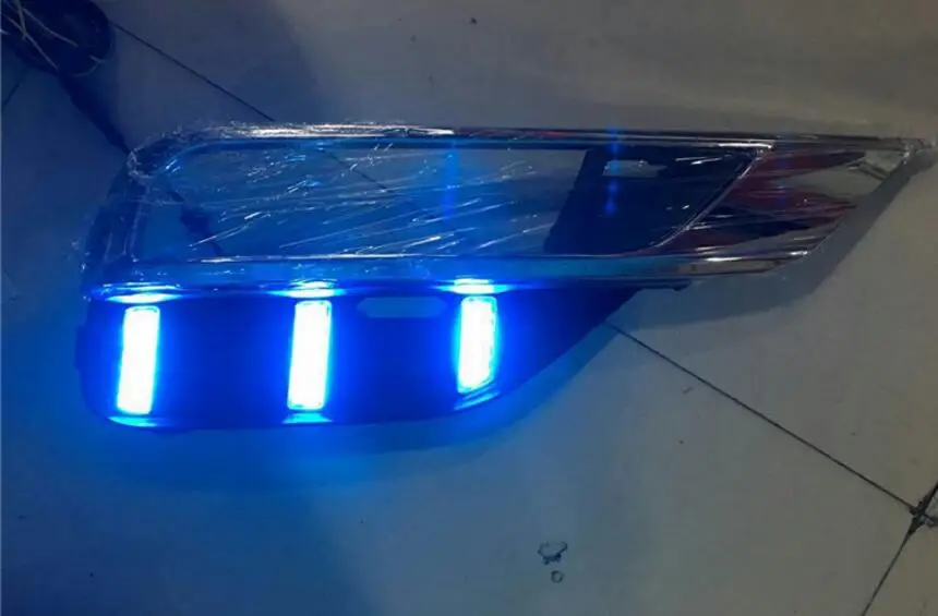Один комплект автомобильных аксессуаров для Honda CR-V CR V CRV дневного света светодиодный DRL фара для CRV противотуманных фар - Цвет: 2016to2017 white B