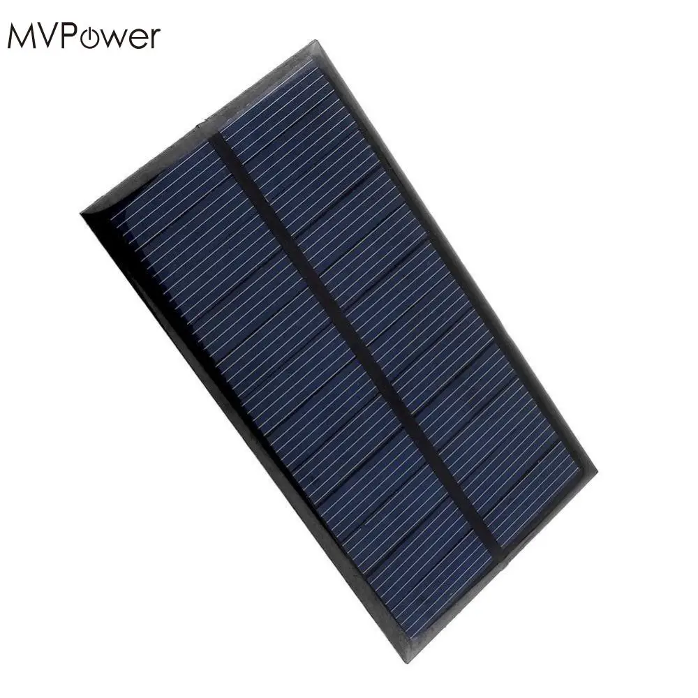 MV power 50 шт. мини 6 в 1 Вт Панель с солнечными элементами; солнечная панель питания для дома DIY Солнечная система для световых аккумуляторов, телефонов, игрушек, зарядных устройств