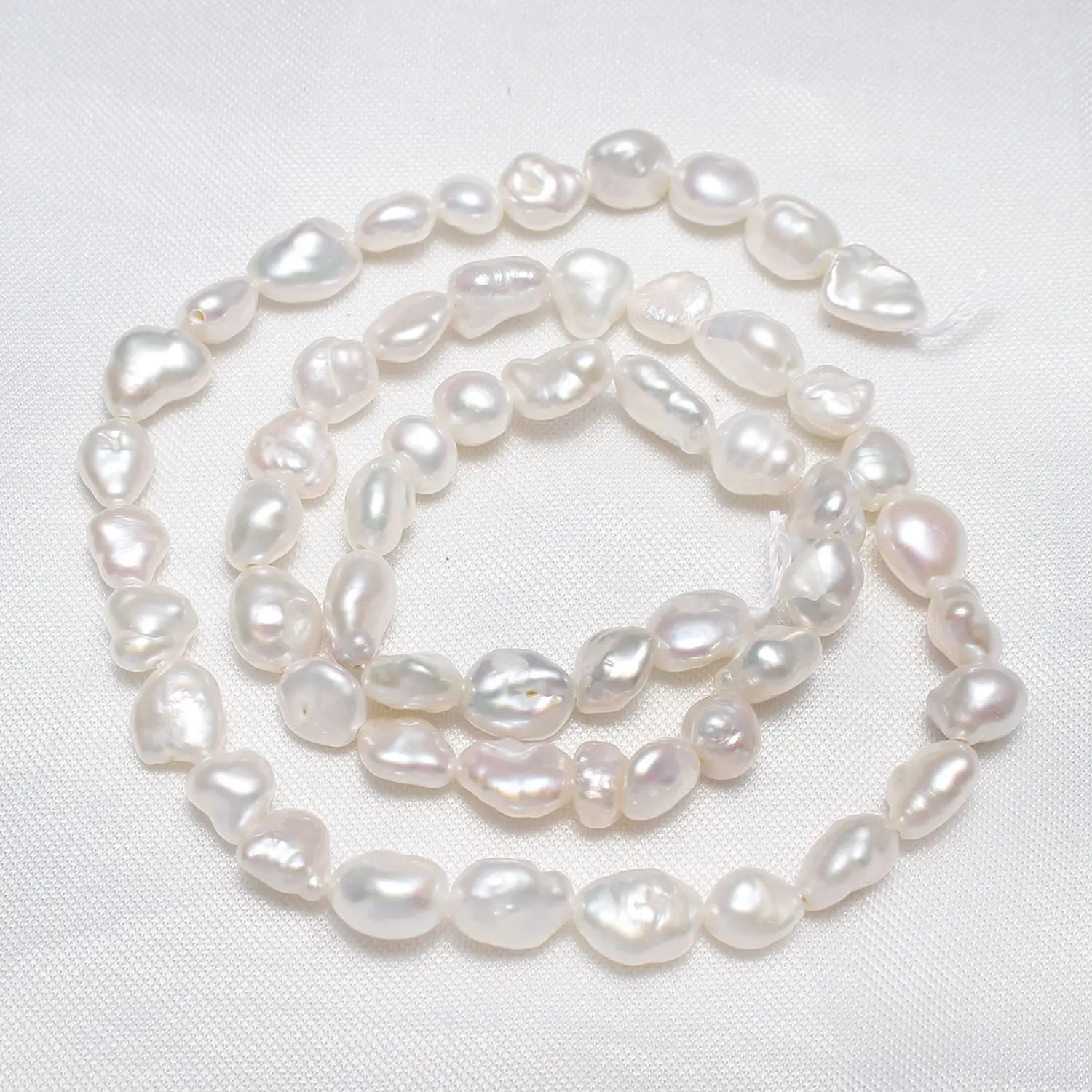 Cultured Potato Freshwater Pearl Beads Natural White 6mm Irregular Wholesale Jewelry Making Shape For Fashion Bracelet Necklace | Украшения