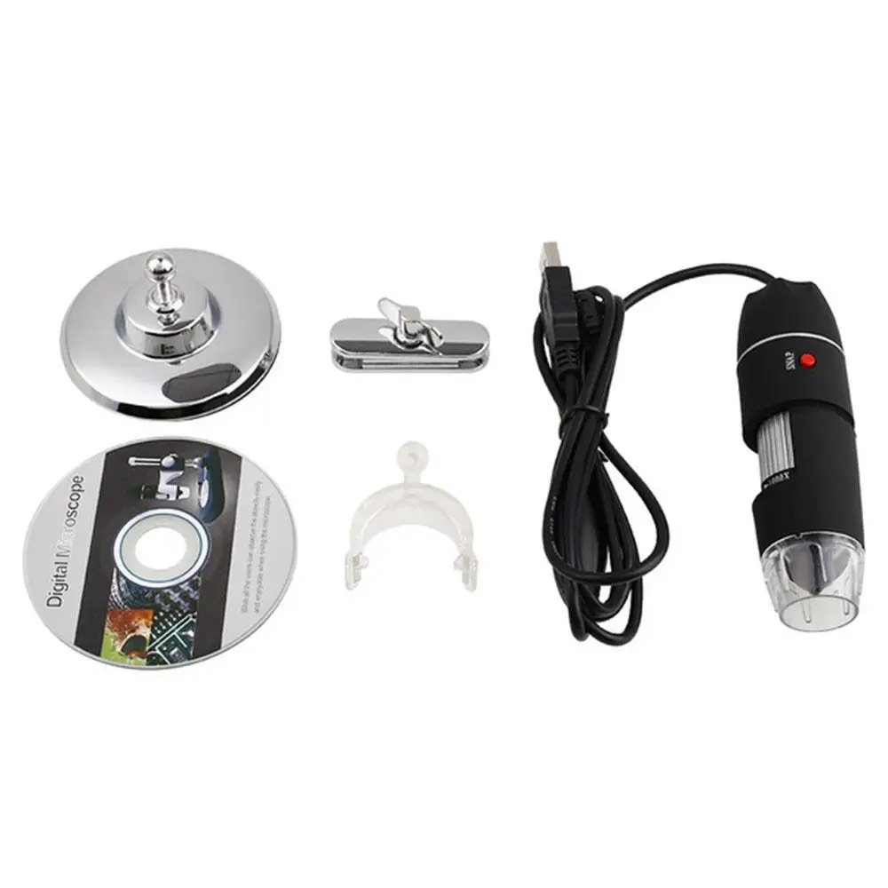 2MP USB цифровой микроскоп 1000X эндоскоп зум Камера лупа+ подставка 8 светодиодный микроскоп Эндоскоп камера водонепроницаемый USB
