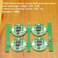 10pcs single series power protection board 6a current 16340 lithium battery precision ic g3jk double mos protection board 4 2v