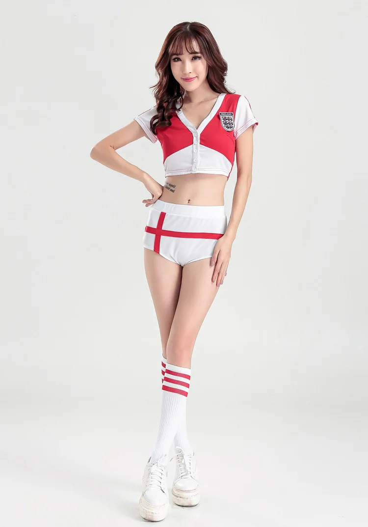 Сексуальный костюм Болельщицы для девочек сексуальное женское белье школьная