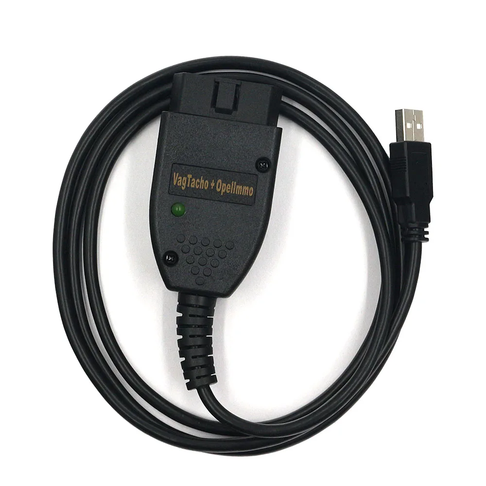 Vag Tacho 3,01 USB автомобильный диагностический кабель VAGTACHO 3,01 OBD2 OBD адаптер изменение одометра Пробег для Opel Подушка безопасности immo Pin код