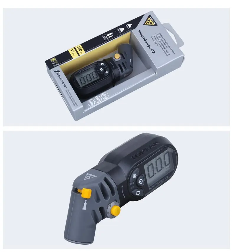 Topeak TSG-02 TSUTG-03 велосипедный цифровой SmartGauge электронные воздуха в шинах Давление манометр велосипед 250/300 фунтов/кв. дюйм ЖК-дисплей вращающейся головкой