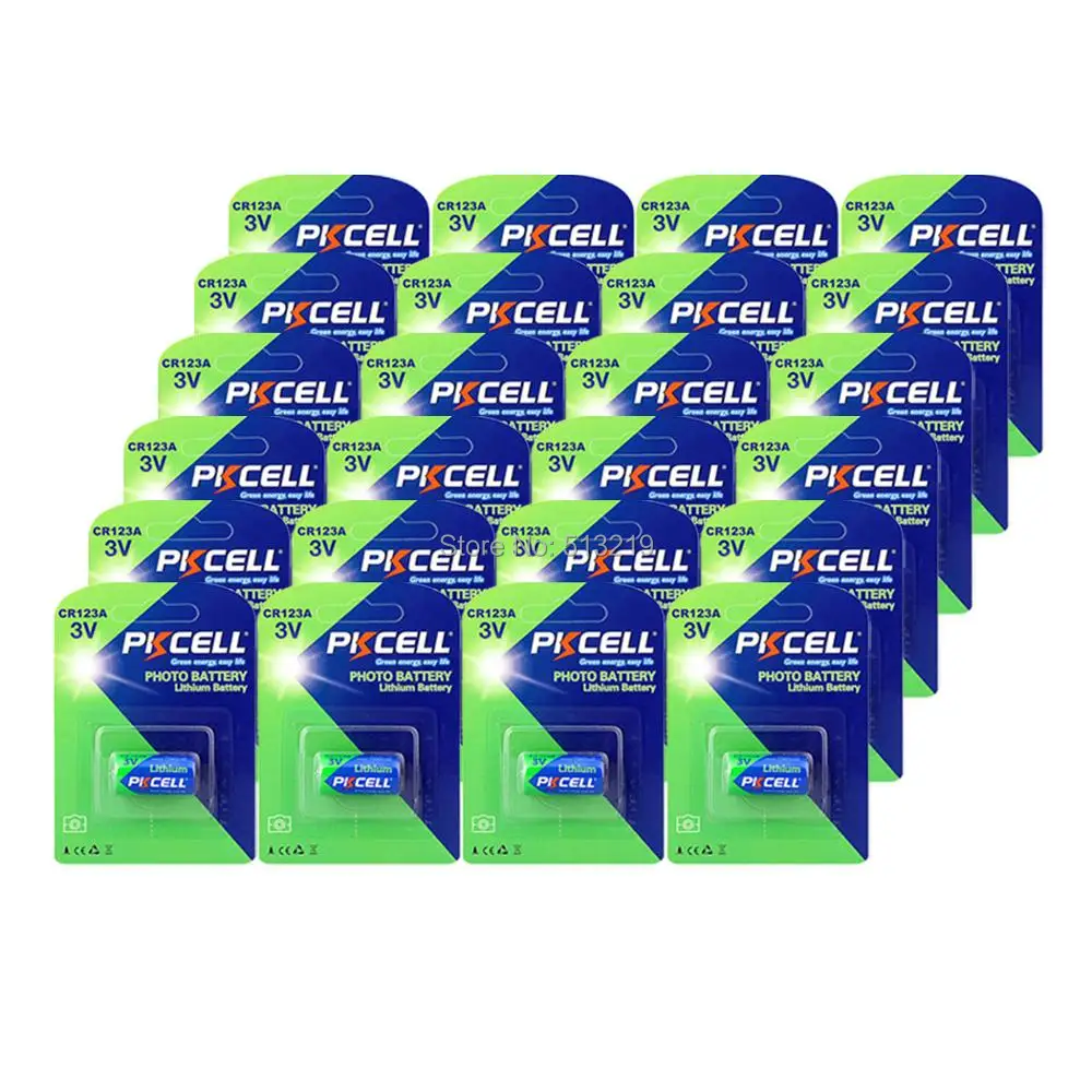 

24pcs/24 pack 2/3A Battery CR123A CR123 CR 123 CR17335 123A CR17345(CR17335) 16340 3V Lithium Battery Batteries for Carmera