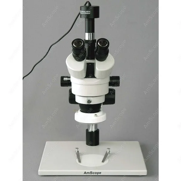 Инспекционный зум-микроскоп -- AmScope поставляет 3.5X-90X инспекционный с 1.3MP цифровой