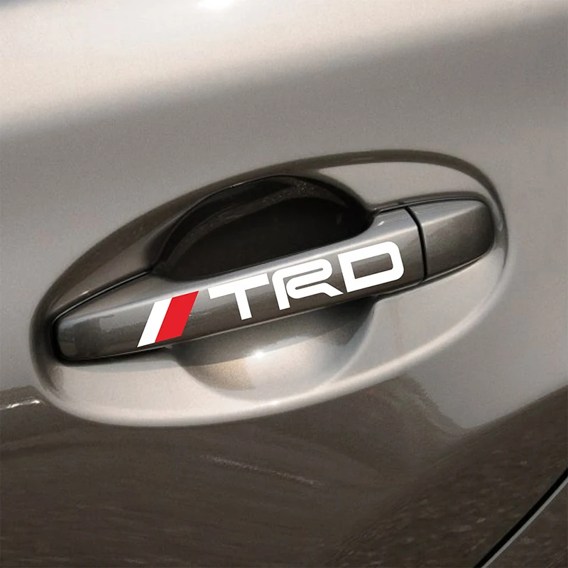 Наклейки на двери автомобиля TRD 4 шт. с логотипом для Toyota corolla chr avensis yaris rav4 Camry