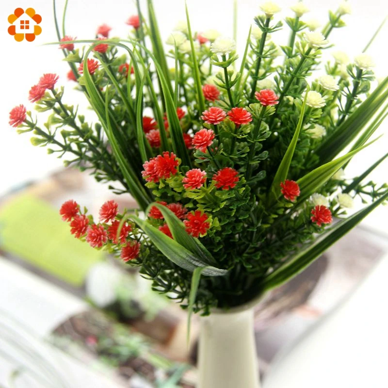 1 шт.. Высокое качество Маленькие искусственные зеленые растения Трава