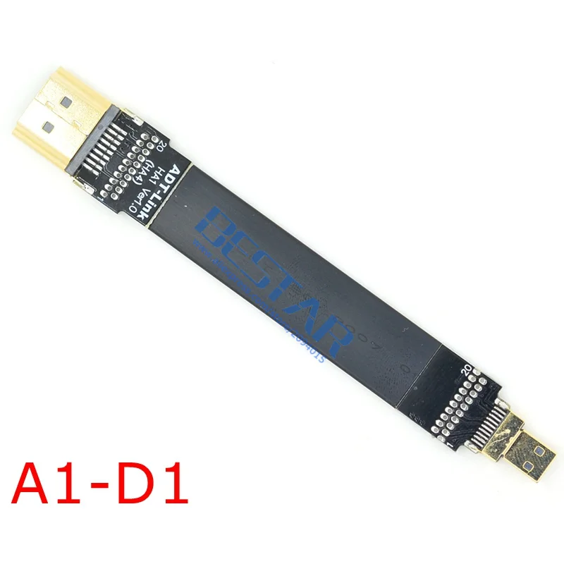 FPV микро HDMI мини налокотник адаптер 5 см 2 м FPC лента 0 экранированный плоский