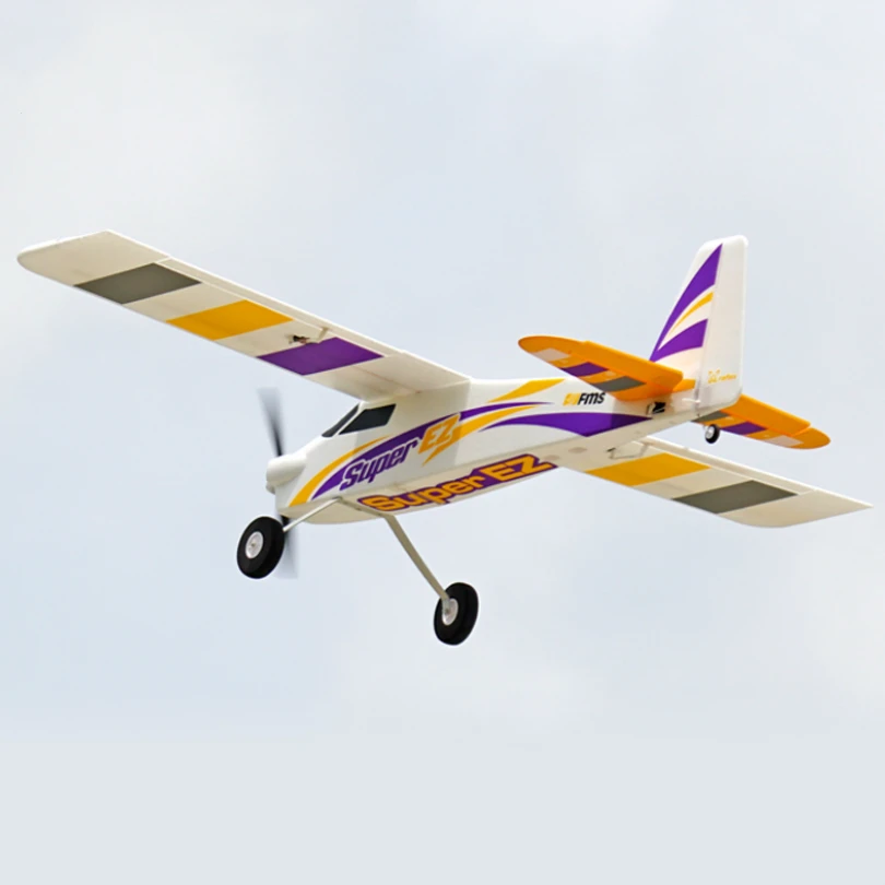 FMS 1220 мм Super EZ V4 тренажер для начинающих RC самолет с гироскопом 4CH 3S поплавки