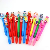10 pcslot creative handmade polymer clay pens customized ballpoint pen children gift kawaii stationery school office supplies