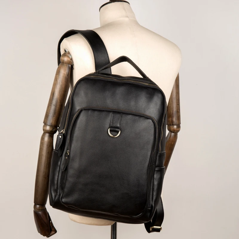 

FOLGANDROS Full Grain Leather Backpack Men's Designer Handmade Vintage Rucksack Genuine Leather Laptop Backpack Male Weekend Bag