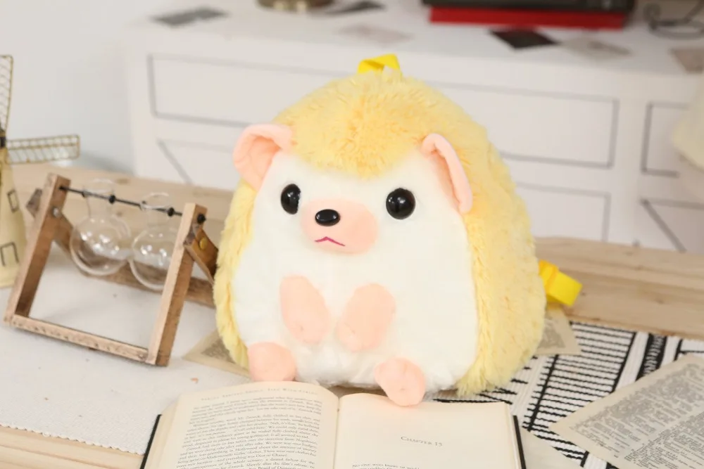Kawaii плюшевый рюкзак игрушки чучело кукла милая сумка в форме Ежика школьный Рождественский подарок для детей