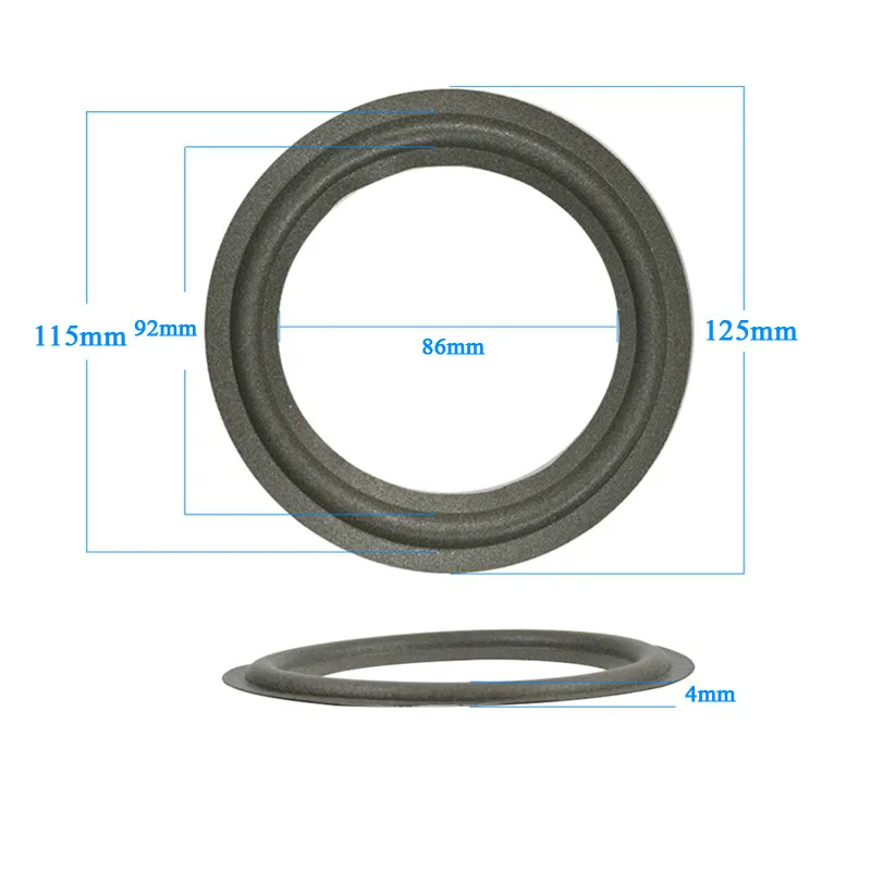 AIYIMA 2 шт. 5 дюймовое кольцо из вспененного материала для динамика боковая