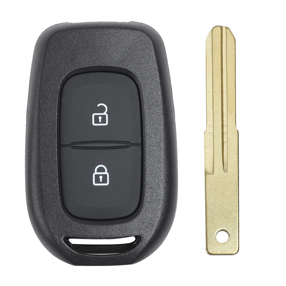 KEYECU Замена дистанционного ключа оболочки чехол Fob 2 кнопки для Renault Duster Trafic Clio4 Master3