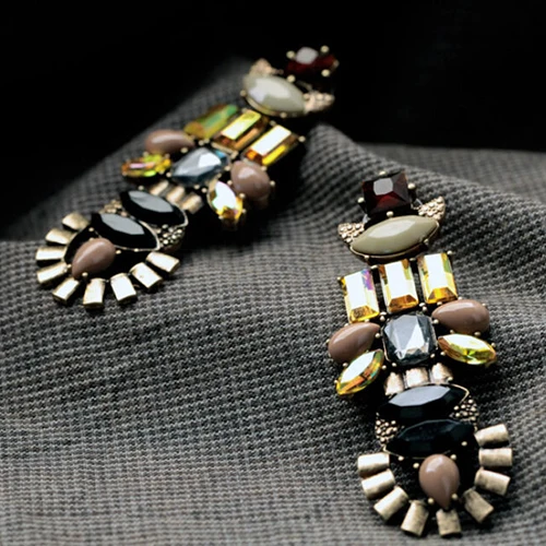 Хит продаж женские сексуальные Кристальные благородные элегантные серьги из